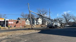  Portion of Bridge Avenue closed as crews repair damaged power pole