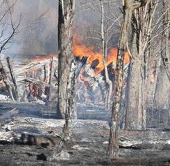 Brush fire in Carbon Cliff burns 5-10 acres in wooded area on Friday