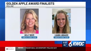 2 Moline teachers named Golden Apple Award finalists