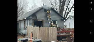 Crews battle fire in Milan