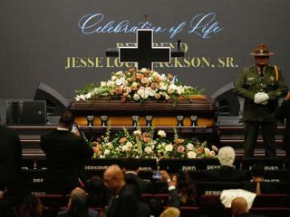 Family, former presidents and a Hall of Famer give Rev. Jesse Jackson a final sendoff