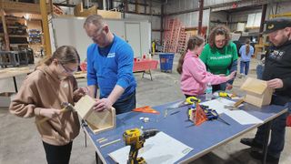 Girl Scouts learn woodworking skills at annual Build Like a Girl workshop