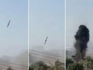 Video appears to show U.S. cruise missile striking Iranian school compound