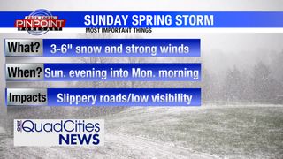 Winter Storm Watch for Quad Cities - Sunday night into Monday night