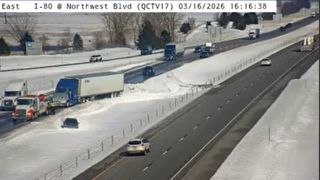  Traffic Alert: Left lane blocked on I-80 West due to crash