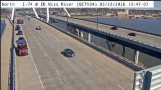 Emergency crews respond to I-74 bridge