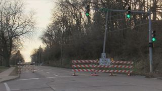Clinton marks one year on major road construction project