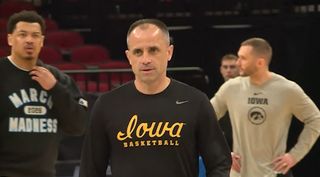 Iowa practices ahead of Sweet 16 showdown with Nebraska