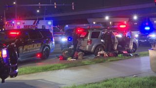  No injuries reported after chase ends near I-74 on-ramp