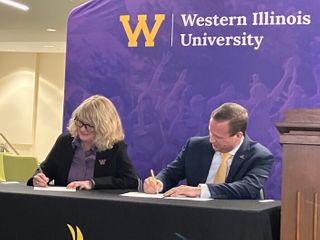 WIU, Black Hawk College renew longtime partnership in signing ceremony