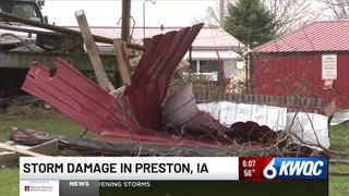  Preston picks up the pieces after tornado damage