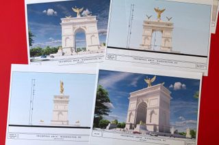 Trump touts newly released plans for D.C. triumphal arch