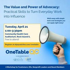 OneTable QC free Advocacy Workshop