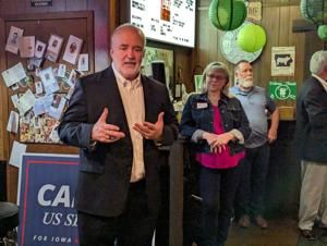 GOP U.S. Senate hopeful Jim Carlin joins state candidates to campaign in Scott County