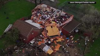 Recovery efforts underway in Lena after likely tornado tears through town
