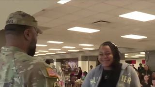  Army sergeant returns home, surprises daughter at Rock Island High School 
