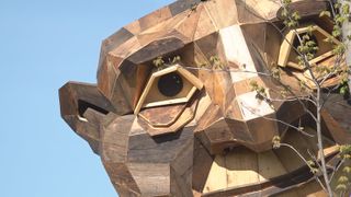  Giant wooden troll sculptures take shape in Clinton