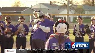  Ridgewood and Bureau Valley softball programs come together to strikeout cancer