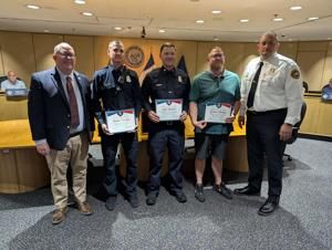Two Davenport firefighters recognized for off-duty life-saving efforts