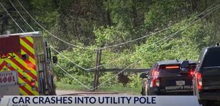 One occupant transported to hospital after car hits power pole in Silvis