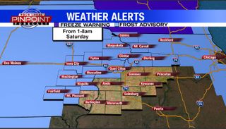 A frosty start to the weekend in the Quad Cities