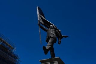 Banksy confirms new statue installed in central London is his work