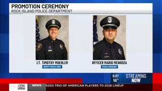 Rock Island police announce promotions for 2 veteran officers