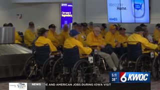  Honor Flight 65 takes off from Quad Cities International Airport