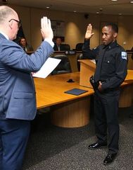 Davenport swears in six new officers