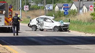 4 transported in U.S. 61 crash at Interstate 280 interchange