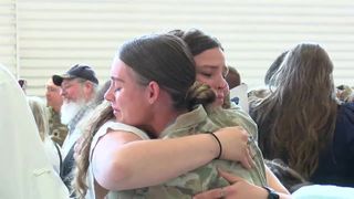 Sisters reunite after Middle East deployment
