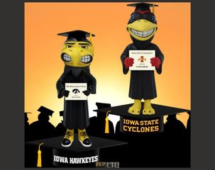 Limited-edition bobbleheads celebrate Hawkeyes, Cyclones graduates