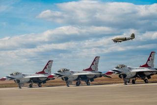 Military aircrew in 'stable condition' following midair collision at Idaho air show