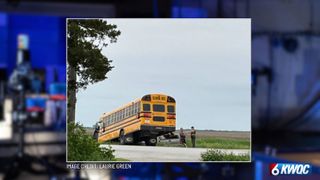  School bus driver cited in crash that sent 2 to hospital