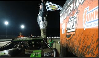 Feger gets the hang of it - and the win - at Davenport Speedway
