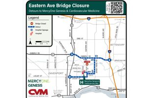 MercyOne reminds patients about Davenport bridge closure