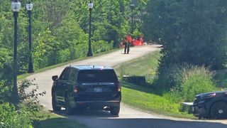 Large police presence near Muscatine riverfront