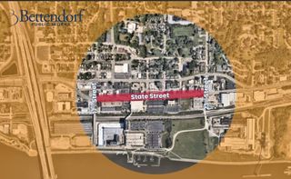 Work switches to north side of State Street,  Bettendorf, as patching continues