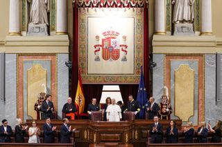 In speech to Spanish parliament, pope demands respect for the dignity of all people