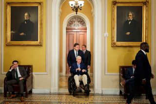 Former Republican Senate Majority Leader Mitch McConnell hospitalized