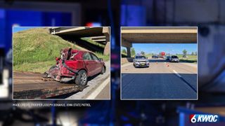  Two people hurt in I-80 west crash, road reopened
