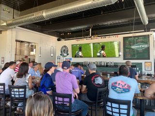 Great River Brewery packed for U.S. World Cup victory watch party