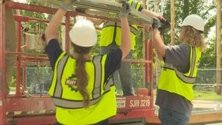  Students learn hands-on electrical trade skills at summer camp program
