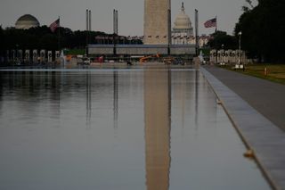 Reflecting Pool liner was cut with a sharp knife or razor, National Park Service says