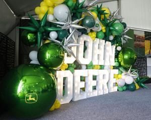 Coal Valley balloon artist inflates the decor at the John Deere Classic