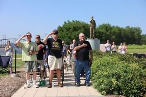 Davenport's Veterans Memorial Park adds statues, memorial wall, brick display