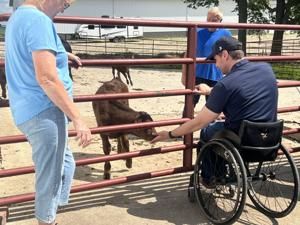 U.S. Senate candidate Josh Turek stops in Ankeny during Team Iowa Tour