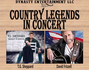 T. G. Sheppard, David Frizzell, will be in concert at The Adler Theatre, Davenport