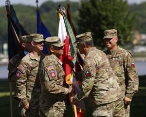 First Army honors outgoing leader, welcomes successor at Arsenal ceremony