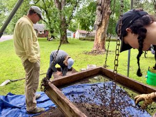 Students unearth Iowa history at the Abbie Gardner Cabin for the final time